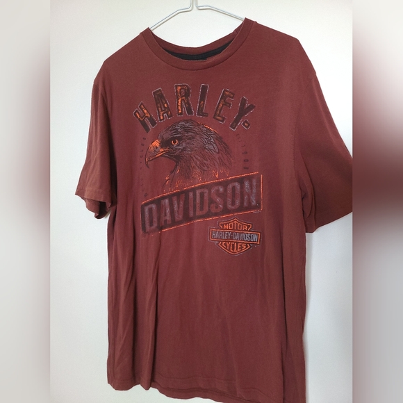 🦅Harley Davidson- Brown Shenandoah Staunton, VA T-Shirt - Size M - Picture 2 of 6